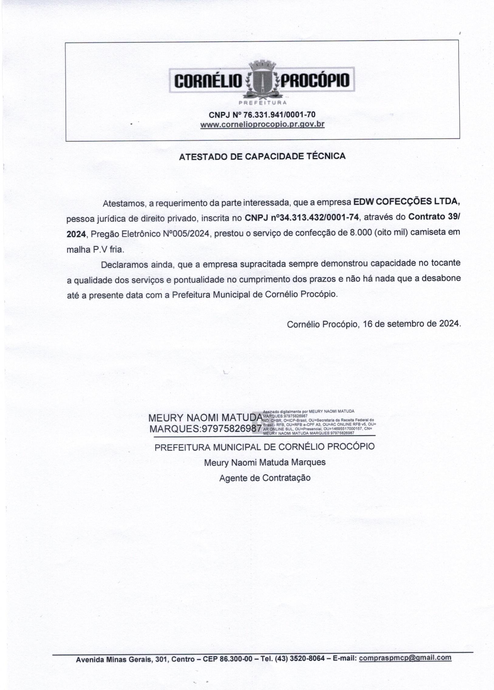 Capacidade 1753383544 Atestado Munic Pio De Corn Lio Pr C Pio